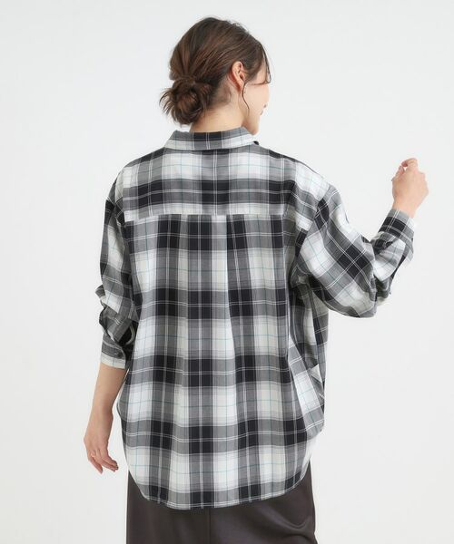 SHOO・LA・RUE / シューラルー シャツ・ブラウス | 【洗える/S-LL】程よいゆとりと抜け感 大人のチェックシャツ | 詳細2