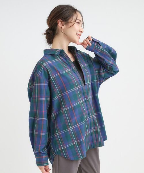 SHOO・LA・RUE / シューラルー シャツ・ブラウス | 【洗える/S-LL】程よいゆとりと抜け感 大人のチェックシャツ | 詳細6