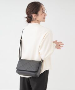 SHOO・LA・RUE / シューラルー ショルダーバッグ | バイアスチェック型押しショルダー