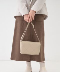 SHOO・LA・RUE / シューラルー ショルダーバッグ | バイアスチェック型押しショルダー