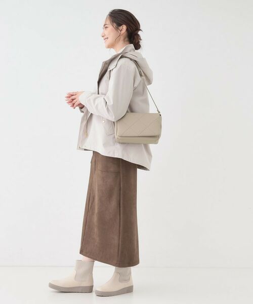 SHOO・LA・RUE / シューラルー ショルダーバッグ | バイアスチェック型押しショルダー | 詳細4