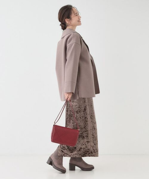 SHOO・LA・RUE / シューラルー ショルダーバッグ | バイアスチェック型押しショルダー | 詳細6