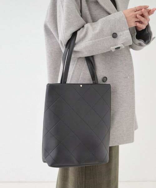 SHOO・LA・RUE / シューラルー トートバッグ | バイアスチェック型押しトートバッグ | 詳細1