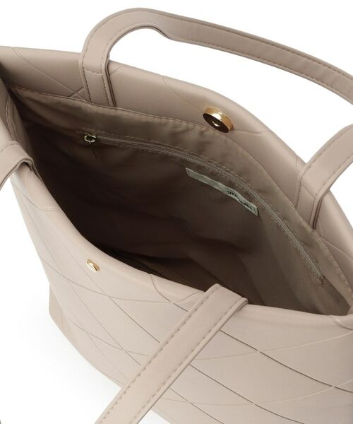 SHOO・LA・RUE / シューラルー トートバッグ | バイアスチェック型押しトートバッグ | 詳細15