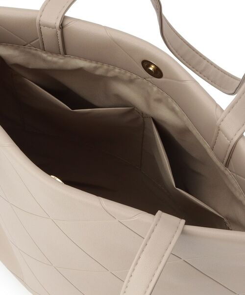 SHOO・LA・RUE / シューラルー トートバッグ | バイアスチェック型押しトートバッグ | 詳細17