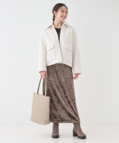 SHOO・LA・RUE / シューラルー トートバッグ | バイアスチェック型押しトートバッグ | 詳細4