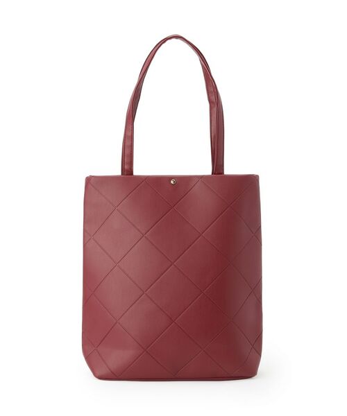 SHOO・LA・RUE / シューラルー トートバッグ | バイアスチェック型押しトートバッグ | 詳細8