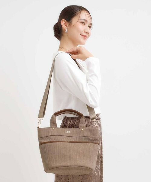 SHOO・LA・RUE / シューラルー トートバッグ | 【Lee別注】コーデュロイトートバッグ | 詳細1