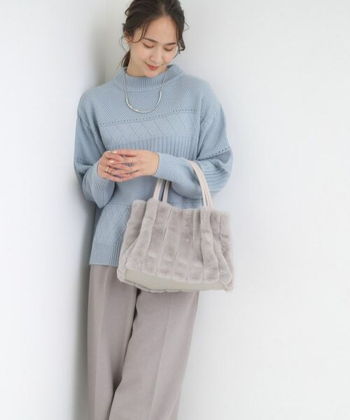 SHOO・LA・RUE / シューラルー トートバッグ | 【2WAY】ストライプファートートバッグ | 詳細3