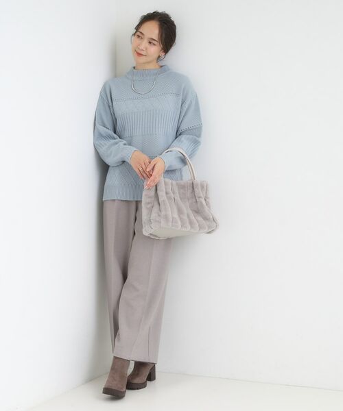 SHOO・LA・RUE / シューラルー トートバッグ | 【2WAY】ストライプファートートバッグ | 詳細4