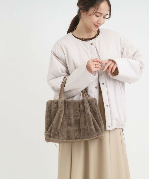 SHOO・LA・RUE / シューラルー トートバッグ | 【2WAY】ストライプファートートバッグ | 詳細9