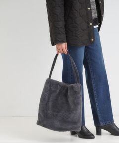 SHOO・LA・RUE / シューラルー トートバッグ | つまみハンドルフェイクファートートバッグ