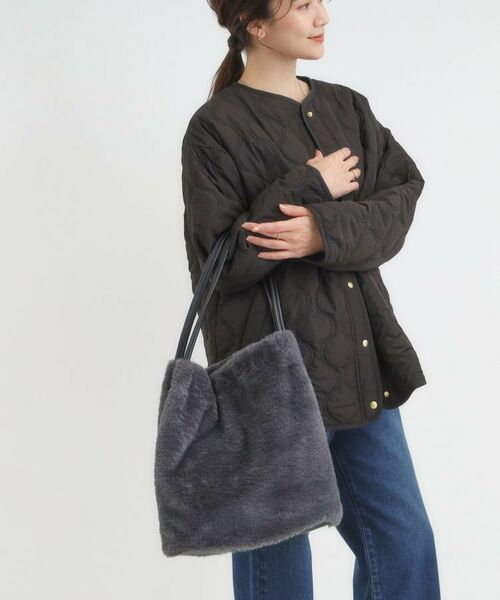 SHOO・LA・RUE / シューラルー トートバッグ | つまみハンドルフェイクファートートバッグ | 詳細3