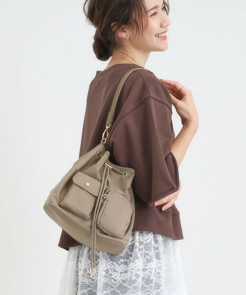 SHOO・LA・RUE / シューラルー ショルダーバッグ | 【撥水】2WAY巾着ショルダーバッグ | 詳細4