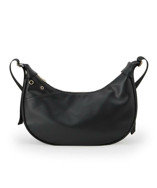 SHOO・LA・RUE / シューラルー ショルダーバッグ | ハトメ使いがアクセント ハーフムーンショルダーバッグ | 詳細7