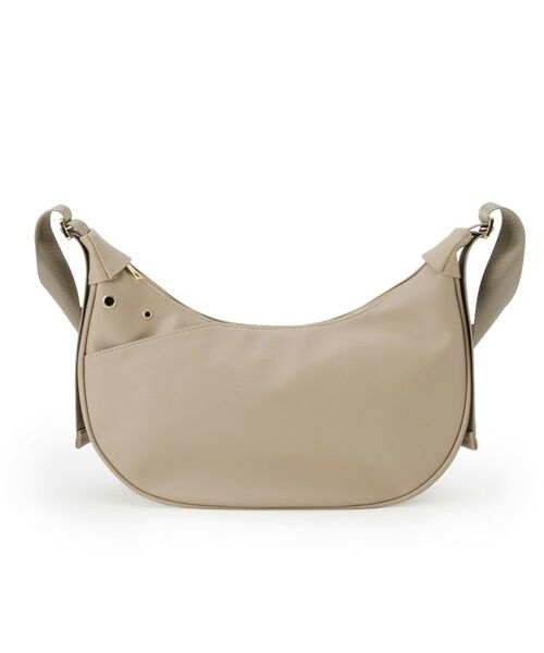 SHOO・LA・RUE / シューラルー ショルダーバッグ | ハトメ使いがアクセント ハーフムーンショルダーバッグ | 詳細8