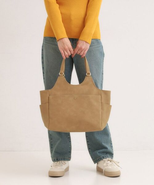 SHOO・LA・RUE / シューラルー トートバッグ | スエード調8ポケットトートバッグ | 詳細3
