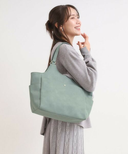 SHOO・LA・RUE / シューラルー トートバッグ | スエード調8ポケットトートバッグ | 詳細5