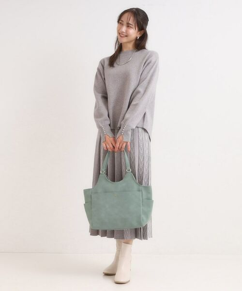 SHOO・LA・RUE / シューラルー トートバッグ | スエード調8ポケットトートバッグ | 詳細6