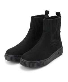 SHOO・LA・RUE / シューラルー ブーツ（ショート丈） | 【撥水/低反発クッション】すっぽりラクラク はきぐちニットブーツ