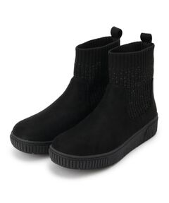 SHOO・LA・RUE / シューラルー ブーツ（ショート丈） | 【撥水/低反発クッション】すっぽりラクラク はきぐちニットブーツ