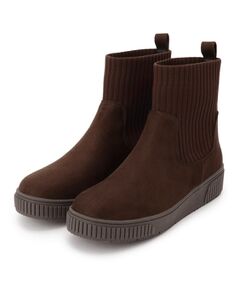 SHOO・LA・RUE / シューラルー ブーツ（ショート丈） | 【撥水/低反発クッション】すっぽりラクラク はきぐちニットブーツ