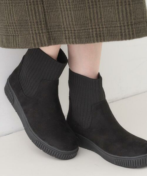 SHOO・LA・RUE / シューラルー ブーツ（ショート丈） | 【撥水/低反発クッション】すっぽりラクラク はきぐちニットブーツ | 詳細10