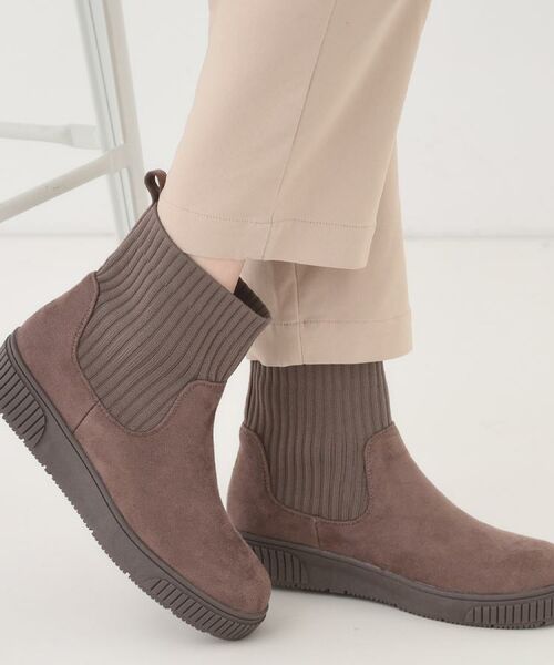 SHOO・LA・RUE / シューラルー ブーツ（ショート丈） | 【撥水/低反発クッション】すっぽりラクラク はきぐちニットブーツ | 詳細14