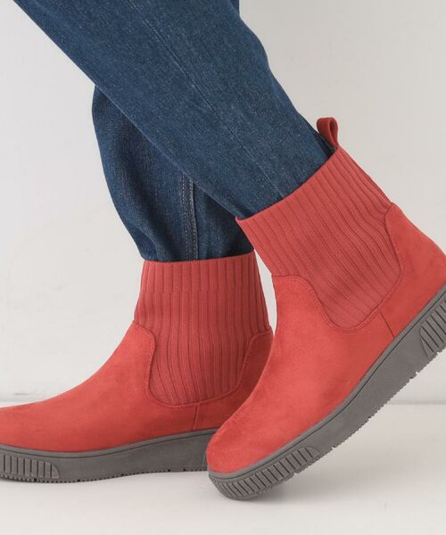SHOO・LA・RUE / シューラルー ブーツ（ショート丈） | 【撥水/低反発クッション】すっぽりラクラク はきぐちニットブーツ | 詳細16