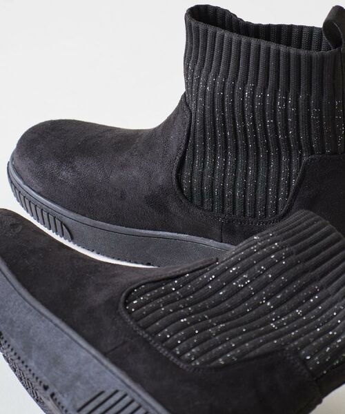 SHOO・LA・RUE / シューラルー ブーツ（ショート丈） | 【撥水/低反発クッション】すっぽりラクラク はきぐちニットブーツ | 詳細18