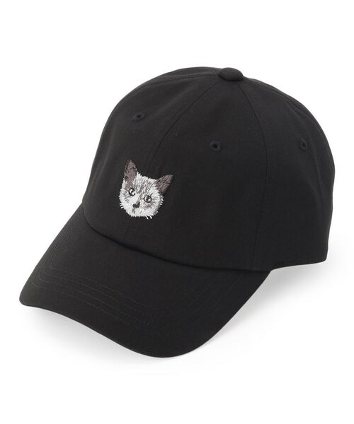 SHOO・LA・RUE/シューラルー アニマル刺繍キャップ ブラック(019) 00 SHOO・LA・RUE/シューラルー アニマル刺繍キャップ ブラック(019) 00