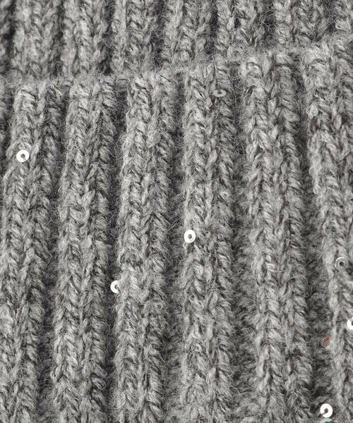 SHOO・LA・RUE / シューラルー ニットキャップ | スパンコールリブニット帽 | 詳細3