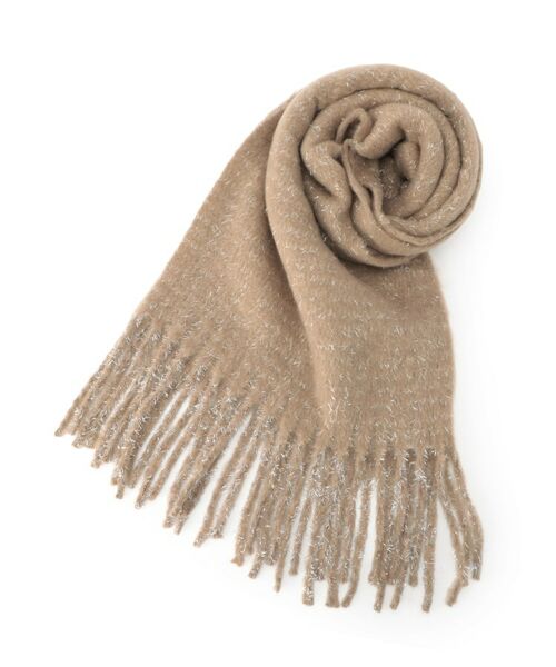 SHOO・LA・RUE / シューラルー マフラー・ショール・スヌード・ストール | 太フリンジラメストール | 詳細1