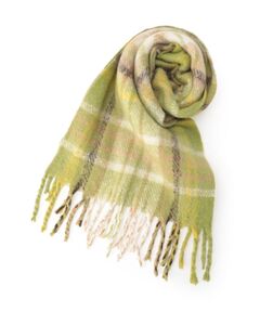 SHOO・LA・RUE / シューラルー マフラー・ショール・スヌード・ストール | 太フリンジチェックストール