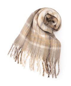 SHOO・LA・RUE / シューラルー マフラー・ショール・スヌード・ストール | 太フリンジチェックストール
