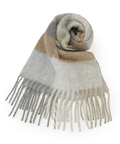 SHOO・LA・RUE / シューラルー マフラー・ショール・スヌード・ストール | 太フリンジブロックチェックストール