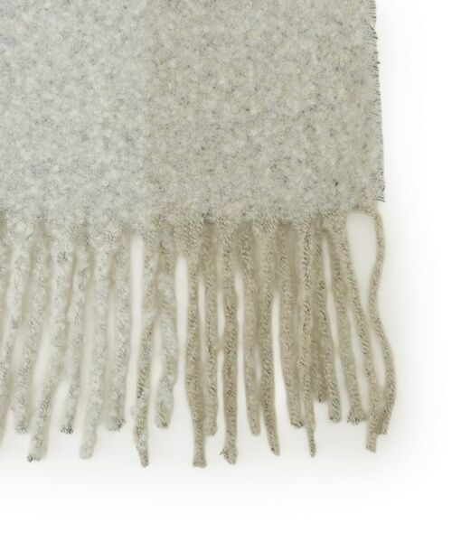 SHOO・LA・RUE / シューラルー マフラー・ショール・スヌード・ストール | 太フリンジブロックチェックストール | 詳細3