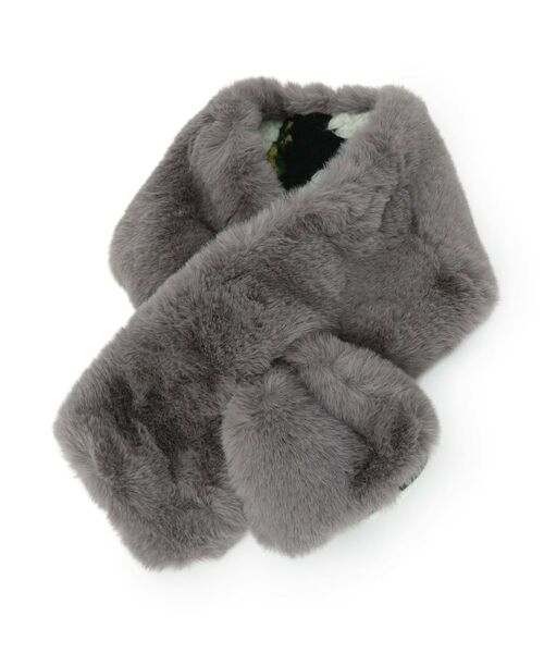 SHOO・LA・RUE / シューラルー マフラー・ショール・スヌード・ストール | リバーシブルフラワーファーティペット | 詳細1