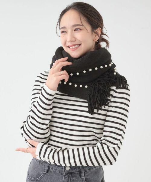 SHOO・LA・RUE / シューラルー その他小物 | パール調ラインケープ | 詳細10