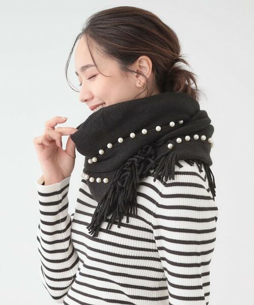 SHOO・LA・RUE / シューラルー その他小物 | パール調ラインケープ | 詳細11