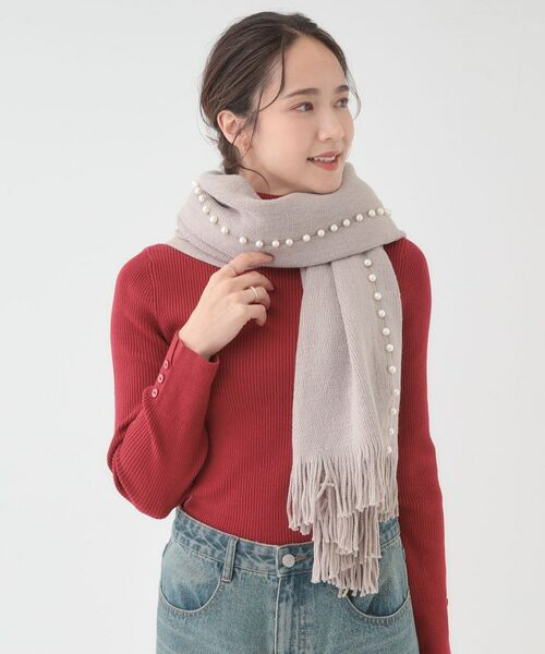 SHOO・LA・RUE / シューラルー その他小物 | パール調ラインケープ | 詳細17