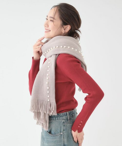 SHOO・LA・RUE / シューラルー その他小物 | パール調ラインケープ | 詳細18