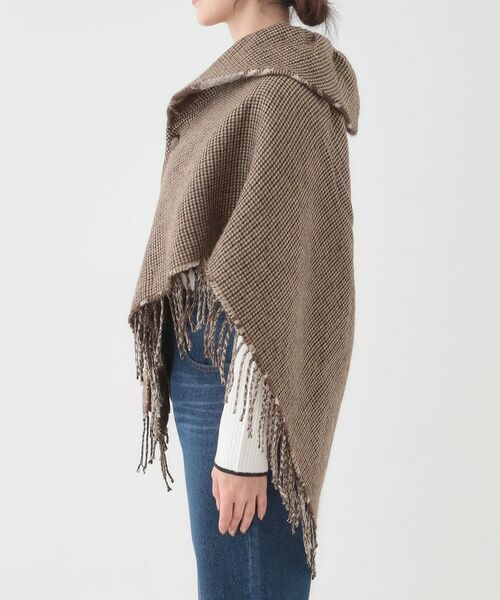 SHOO・LA・RUE / シューラルー ポンチョ | 【リバーシブル】襟元ギャザー チェックポンチョ | 詳細30