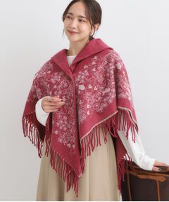 カシミア100％　ポンチョ　アウター　アイボリー　Ｒマーク カシミア100％ ポンチョ アウター アイボリー Rマーク カシミア