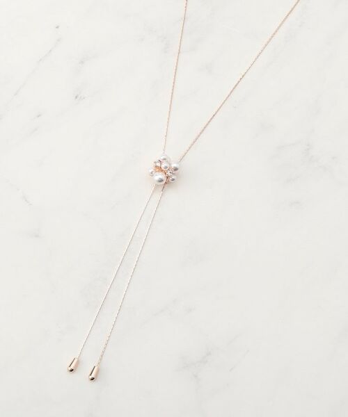 SHOO・LA・RUE / シューラルー ネックレス・ペンダント・チョーカー | パール調ループタイネックレス | 詳細1