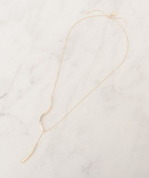 SHOO・LA・RUE / シューラルー ネックレス・ペンダント・チョーカー | ウェーブメタルY字ネックレス | 詳細2