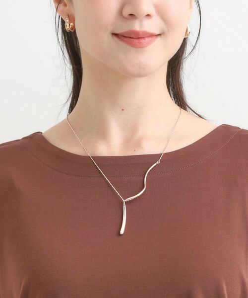 SHOO・LA・RUE / シューラルー ネックレス・ペンダント・チョーカー | ウェーブメタルY字ネックレス | 詳細4