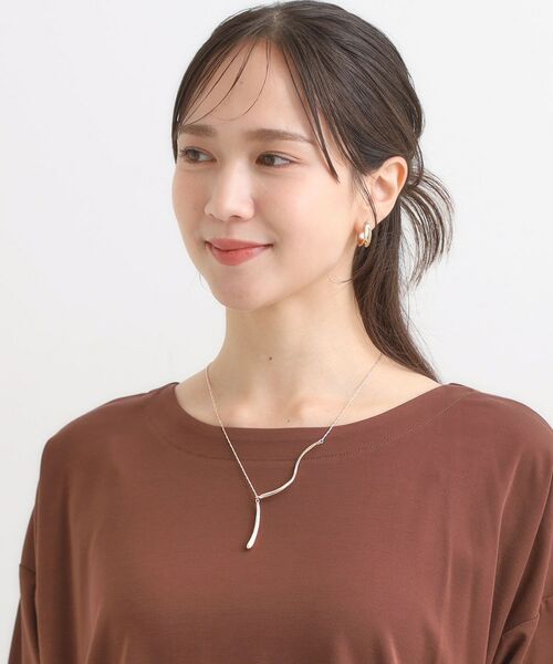 SHOO・LA・RUE / シューラルー ネックレス・ペンダント・チョーカー | ウェーブメタルY字ネックレス | 詳細5