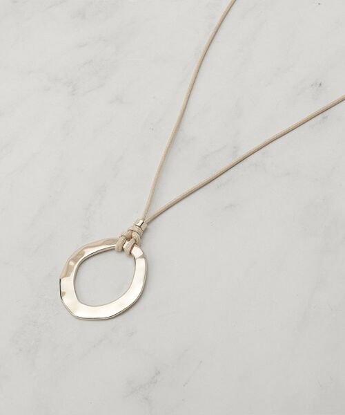 SHOO・LA・RUE/シューラルー オープンリングひもネックレス ゴールド(007) 00 SHOO・LA・RUE/シューラルー オープンリングひもネックレス ゴールド(007) 00