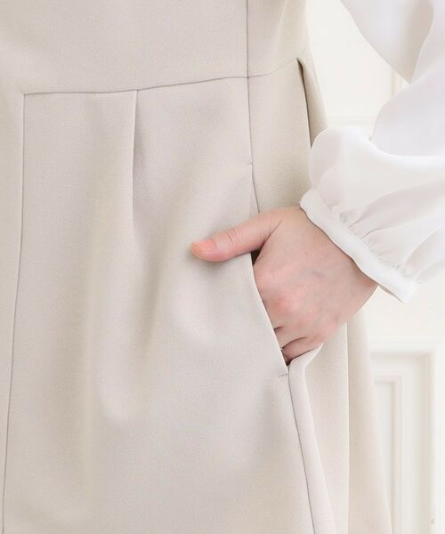 SHOO・LA・RUE / シューラルー ベスト | 【洗濯機可/イージーケア/ストレッチ】きちんと楽に。カットジョーゼットペプラムジレ | 詳細19
